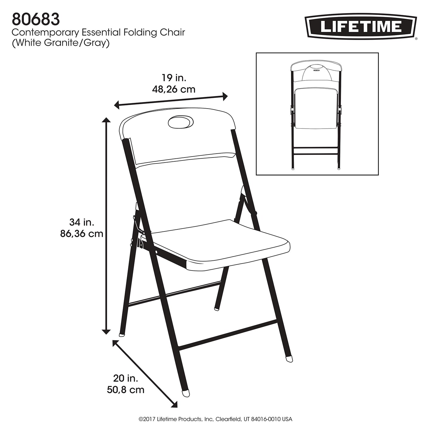 Lifetime - Lifetime Silla Plegable 80683 Almendra