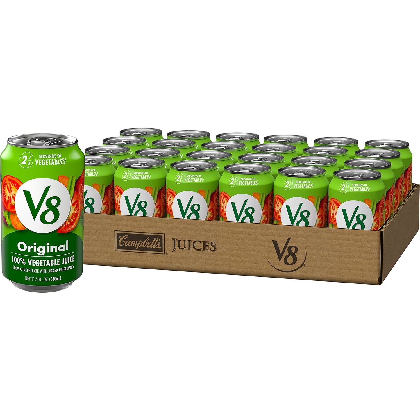 V8 Original 100% jugo vegetal, 11.5 oz. Lata (paquete de 24)