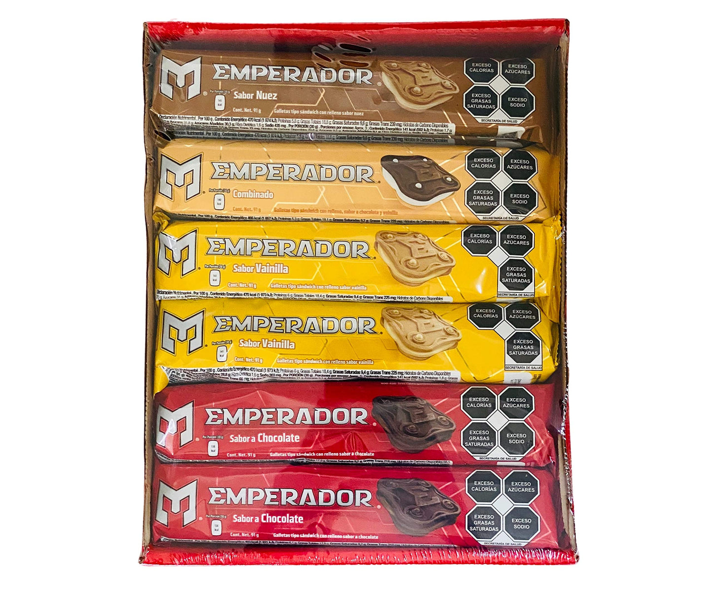 Gamesa - Galletas Emperador, Surtido 4 sabores, 120 pzs