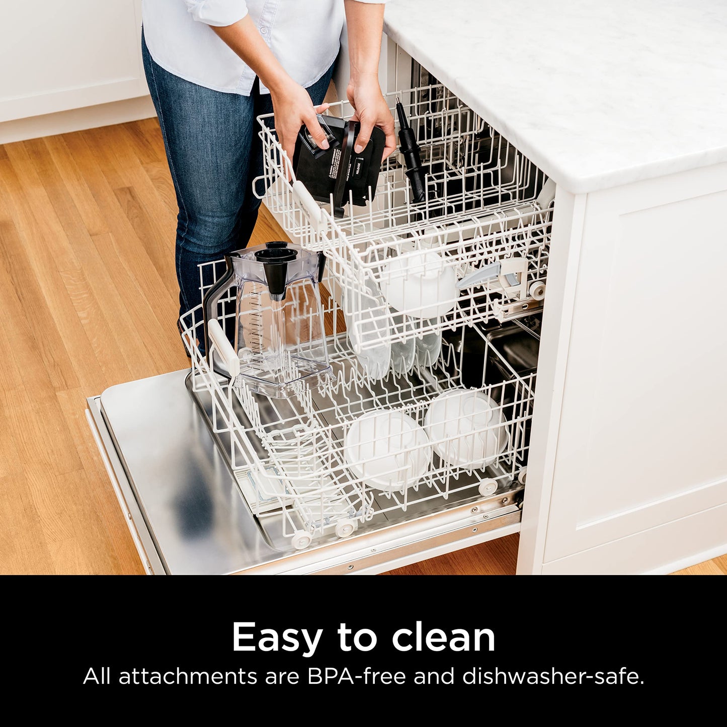 Ninja Licuadora Profesional con 4 velocidades, 1000W - BL710WM