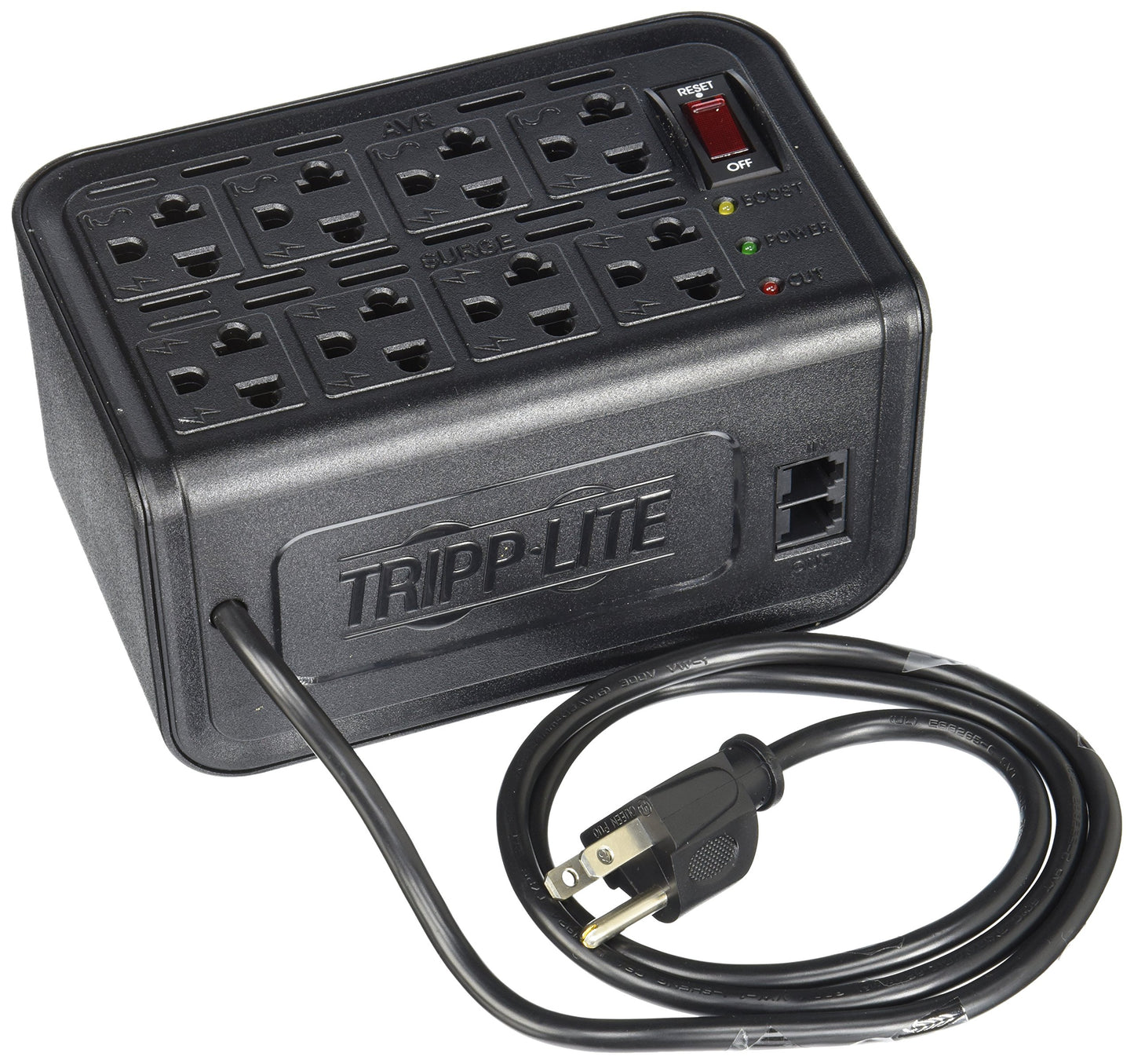 Tripp Lite - Tripp Lite VR1208R Regulador de Voltaje de 1200VA con Supresión de Sobretensiones, 8 Contactos