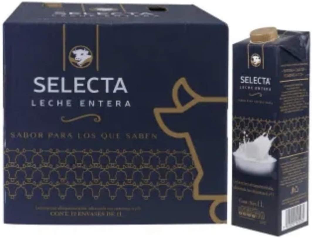 LECHE ALPURA SELECTA ENTERA CAJA CON 12 PZAS DE 1 LITRO SALUDABLE REFRESCANTE