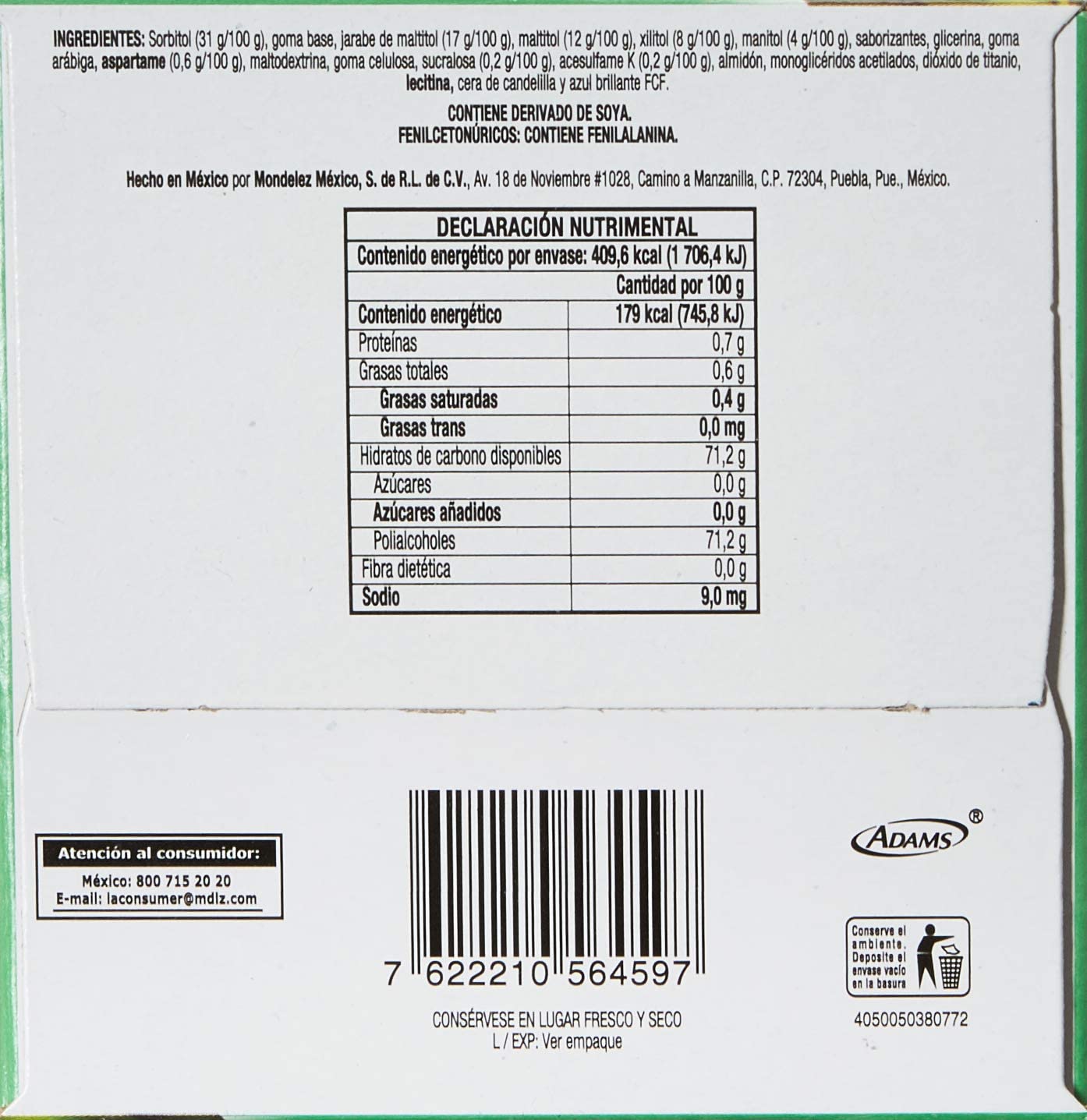 Trident, 4'S Yerba, 208 Gramos