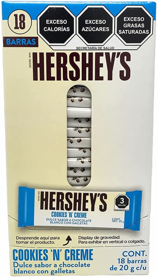 Chocolate Hersheys CookiesnCreme Barra