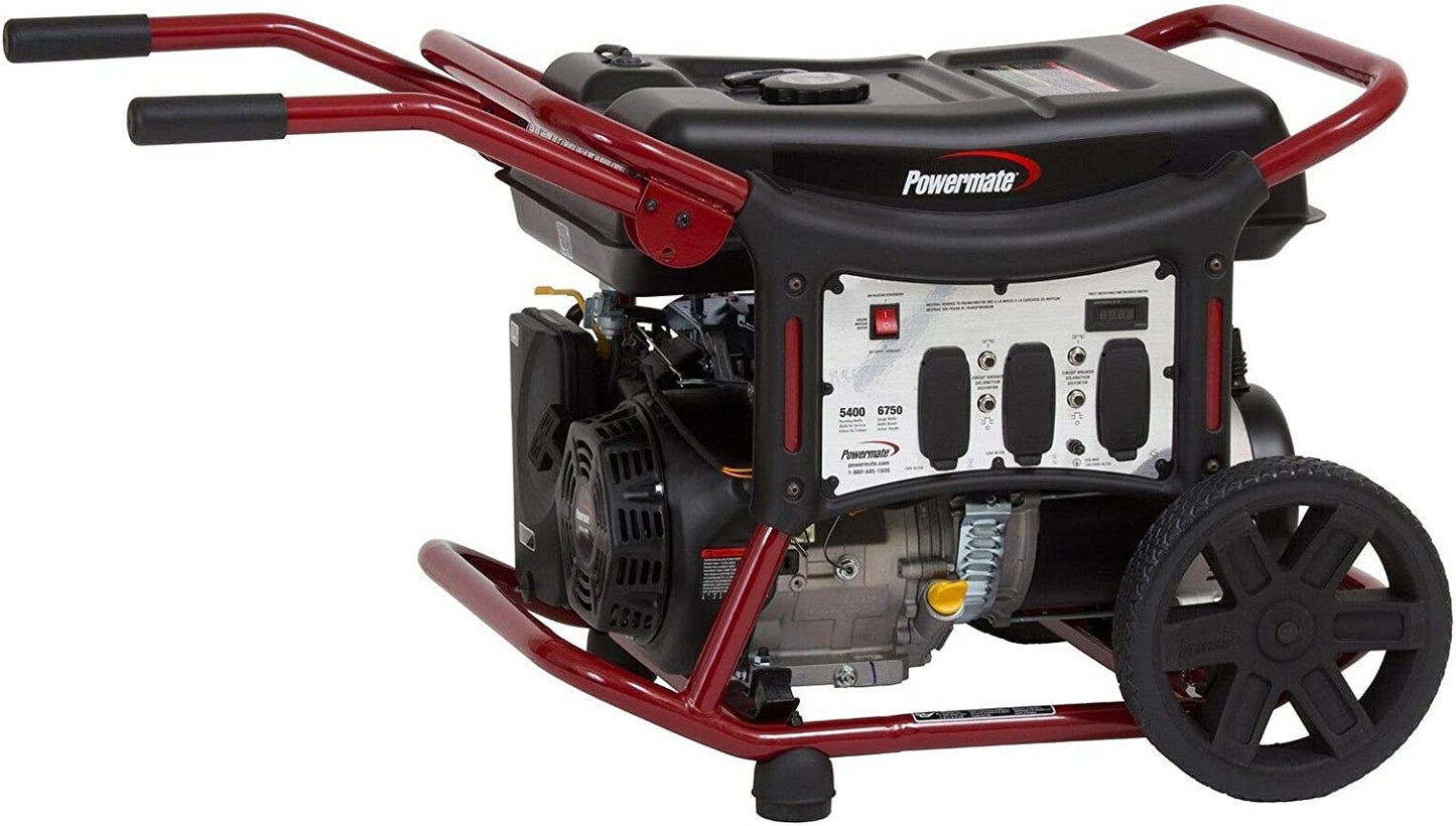 Powermate PM0145400.50 WX5400 Generador portátil, Rojo, Negro