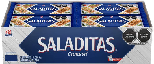 Saladitas Galletas Gamesa, Sabor Salado, 8 paquetes de 137 gramos. 1096 gramos