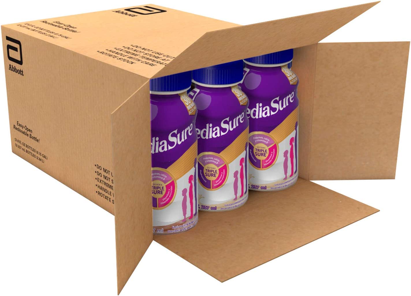 Pediasure Multisabor 237ml, Caja con 12 piezas, Fórmula para Alimentación Especializada, Multisabor 10