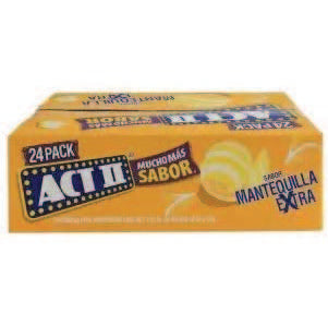 Palomitas para microondas 1.920 kilogramos. 24 bolsas de 80 gramos cada una. Sabor Mantequilla