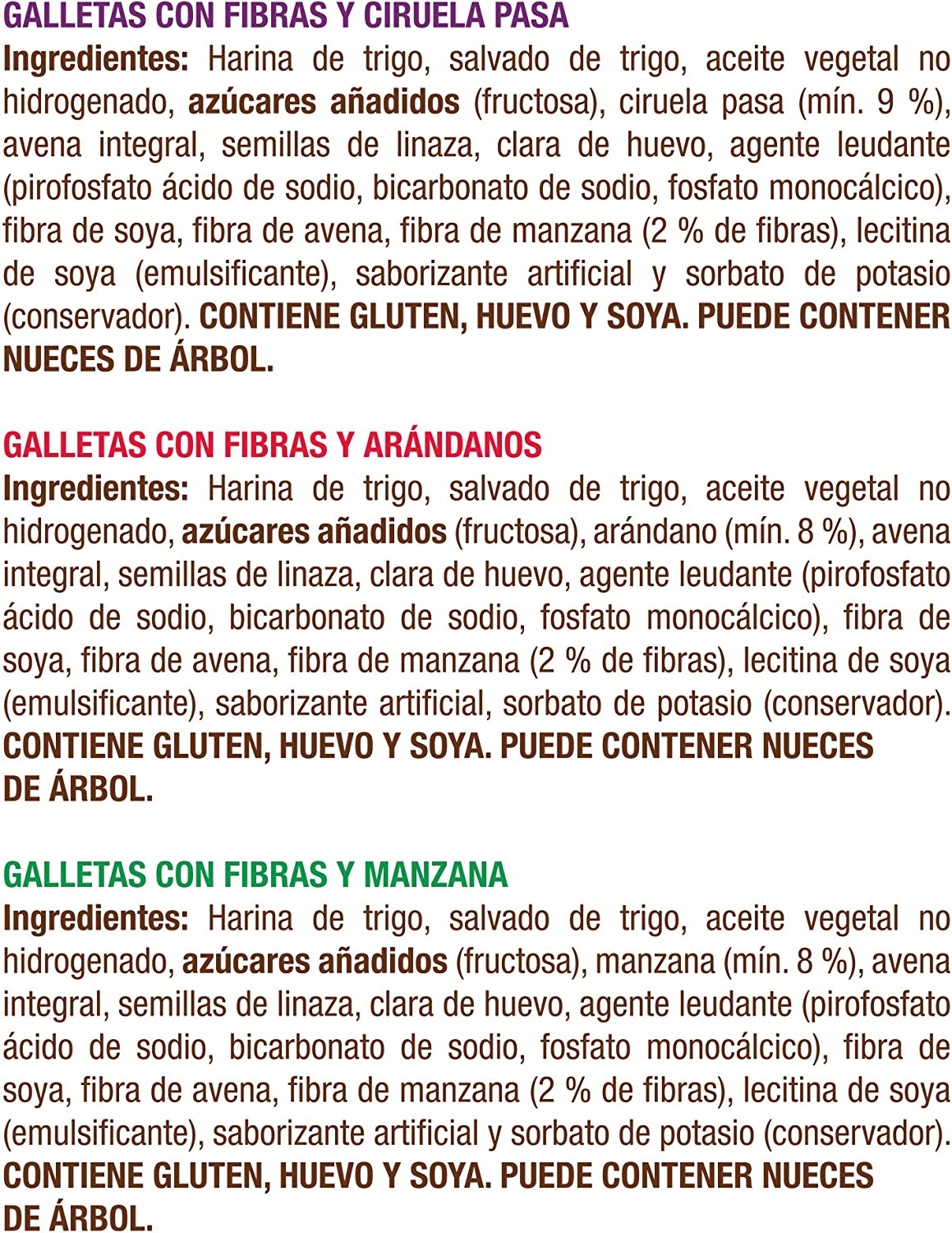 Fiber Cookies 3 sabores