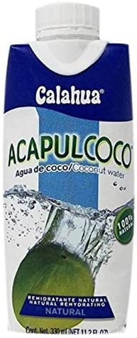 Acapulcoco Agua de Coco 100% Natural Ultrapasteurizado 12 Piezas