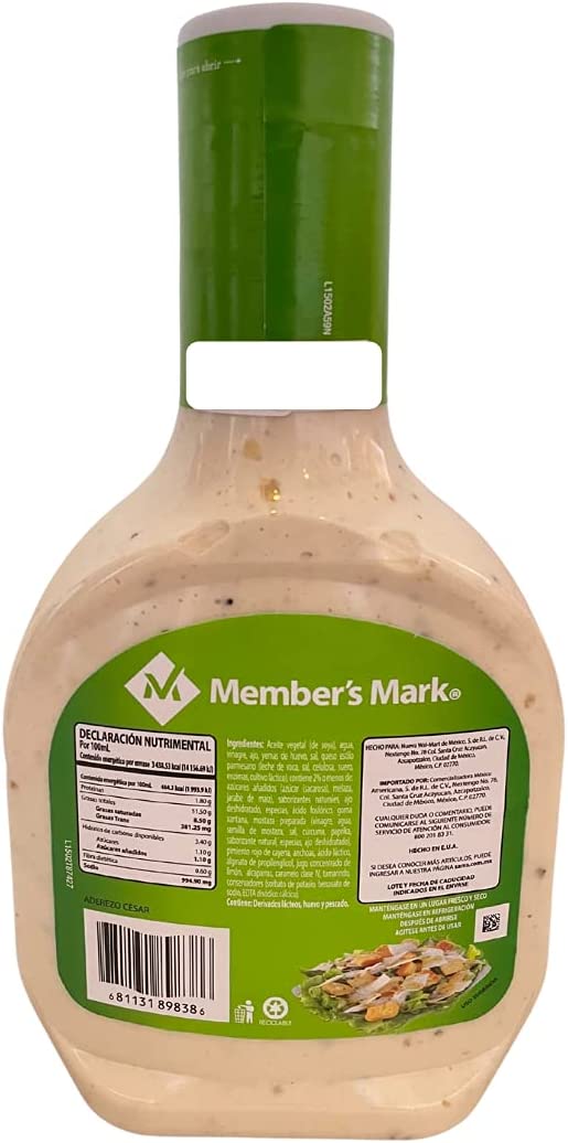 Aderezo César Member´s Mark 710 ML
