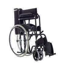 Mobicare Silla de Ruedas Adultos Plegable Ligera Economica Llanta Todo Terreno Comoda Freno de Mano Soporta hasta 135 kg