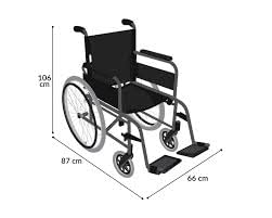 Mobicare Silla de Ruedas Adultos Plegable Ligera Economica Llanta Todo Terreno Comoda Freno de Mano Soporta hasta 135 kg