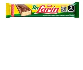 CAJA DE CHOCOLATE TIN LARIN DE 12 EMPAQUES CON 10 PIEZAS DE 21 g C/U