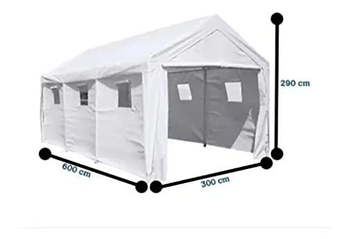King Canopy - Carpa Toldo Con Armazón De Acero 3m X 6m Autos Camionetas