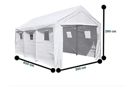 King Canopy - Carpa Toldo Con Armazón De Acero 3m X 6m Autos Camionetas