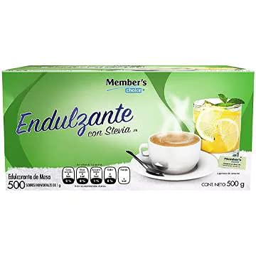 Members Choice - Endulzante Edulcorante con Stevia 500 Sobres
