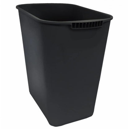 Bote Cesto De Basura Jumbo Negro Sablón 26 L Oficina Hogar Plastico Sin tapa