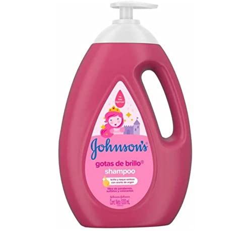 Johnson's - Johnson's gotas de brillo Shampoo, Bebés, 1000 ml, libre de parabenos, sulfatos y colorantes (Presentación puede variar)
