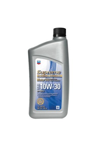 Chevron Supreme - Chevron 83724-CASE SAE 10W-30 Supreme Aceite de Motor – Botella de 1 Cuarto (Paquete de 12)