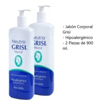 Neutro Grisi jabon liquido 900ml c/u Duo pack
