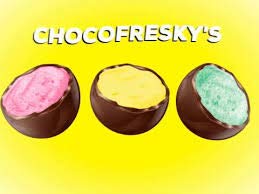 Dulces Gaby - Chocofresky's Caramelo esponjado cubierto de dulce sabor a chocolate