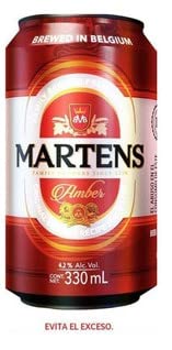 MARTENS - Cerveza Martens Ambar Charola De 24 Latas de 330ml