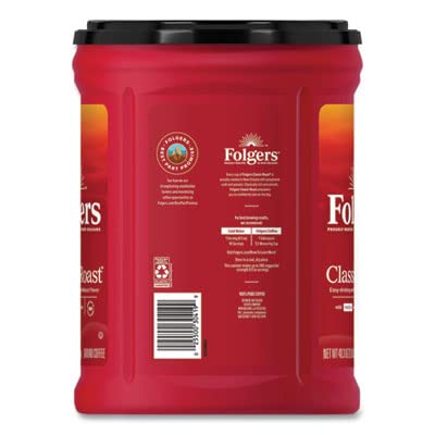 Folgers Café Clásico Tostado 40.3 onzas/1.14Kilogramos. Rinde para 380 tazas.