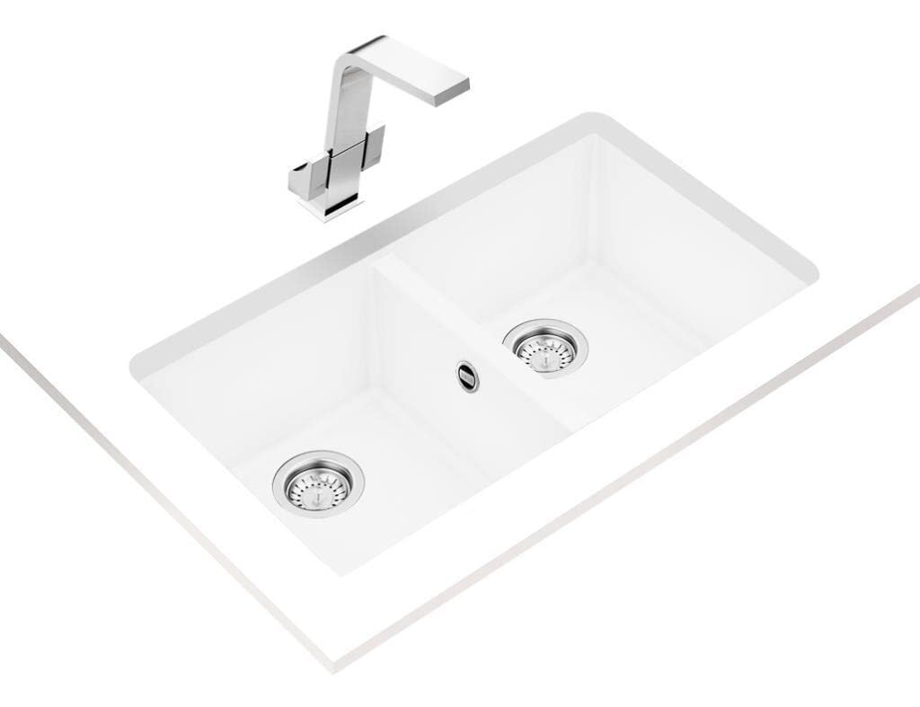 Fregadero Submontar Tegranite+ Teka SQUARE 760 TG W Blanco