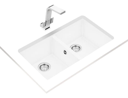 Fregadero Submontar Tegranite+ Teka SQUARE 760 TG W Blanco