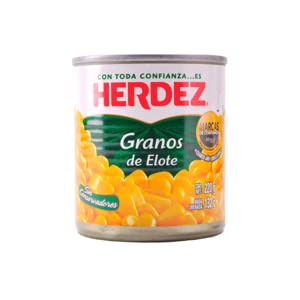 Herdez - 8 Latas de Elote. De 220 gramos cada una.