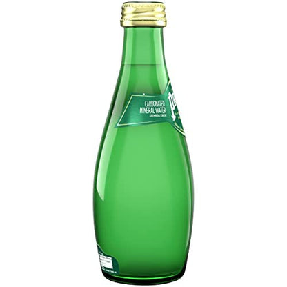 Perrier Agua mineral carbonatada, 11.15 onzas líquidas Botellas de vidrio (4 unidades)