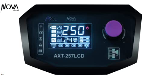 AXTECH - SOLDADORA INVERSOR ELECTRODO Y TIG LIFT 250A BI VOLTAJE 110-220V PANTALLA LCD AX TECH AXT-257LCD
