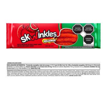 Skwinkles - Paquete de 24 Skwinkles Rellenos,12 Piezas Piña Tamarindo, 12 Piezas Sandía Enchilada (26 gr. c/u)