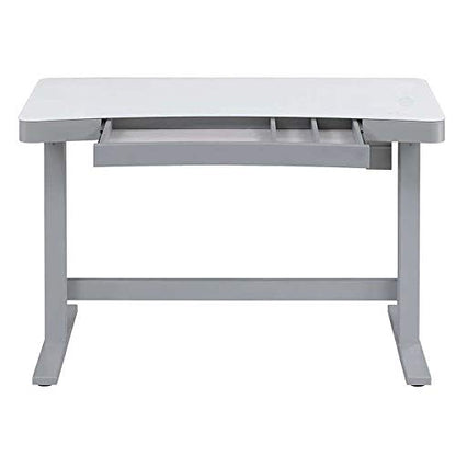 Unknown - Mesa Tresanti de altura ajustable, color blanco.