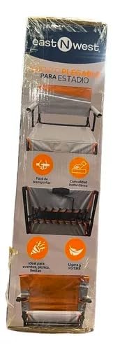Clasicos Silla Móvil Portátil Asiento Plegable para Estadio, Gradas, EST N West