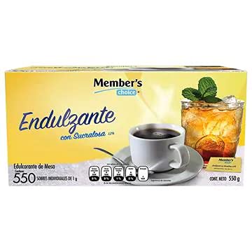 Members Choice - Endulzante Edulcorante 550 Sobres