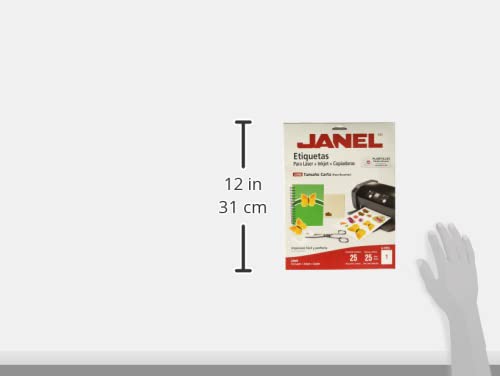 Janel - Janel- Etiqueta adh laser21.6x27.9 cta c/25 janel