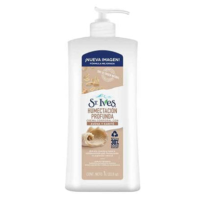 St Ives. Humectacion Profunda. Crema Corporal con Avena y Karite. 1 litro