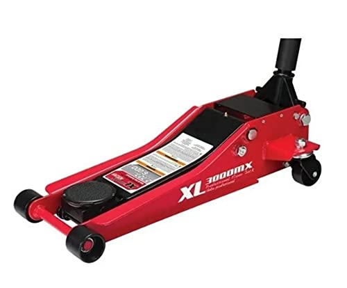 Arcan Professional Tools - Gato Hidráulico Reforzado De Patín 3 Toneladas Rojo Arcan