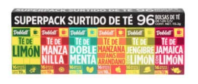Doblett - Doblett Té Doblett Surtido De 6 Sabores - 96 Piezas