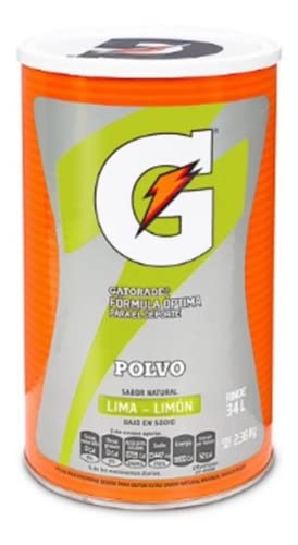 MARCA REAL Gatorade En Polvo Sabor Lima-limon De 2.38 Kg