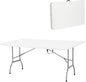 RIVARRO Mesa Plegable 1.80 Metros Extra Resistente Comedor para Jardin Plegable Mesa De Plastico Portafolio Mesa de Trabajo Multiusos Comedor Grande para Jardin