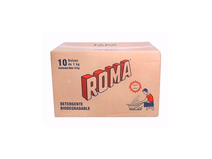 Roma - Detergente Roma Caja con 10 bolsas de 1 Kg