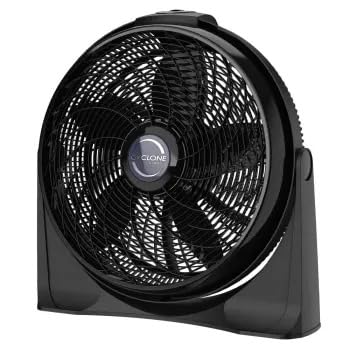 Ventilador Lasko Piso y Pared Negro Cyclone 50.80 cm, Fijo y Portátil