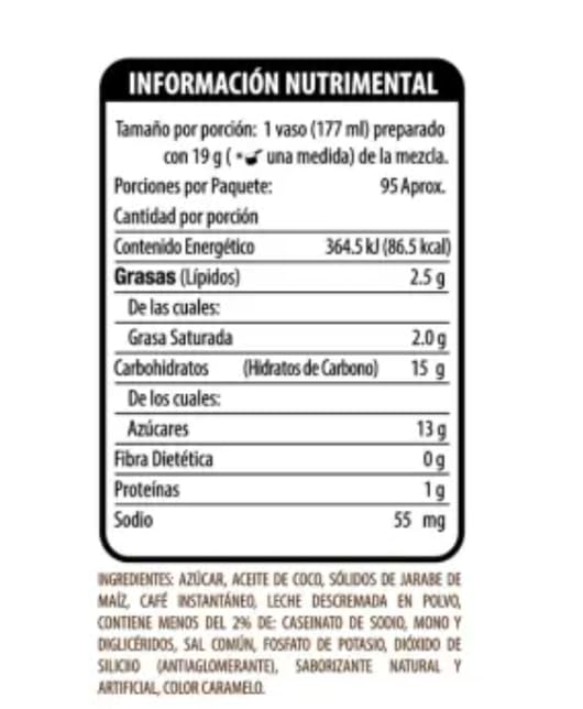 Members Mark - Café Capuccino Vainilla Mezcla en Polvo para Preparar bebida sabor Café Capuccino Vainilla, 1.8 kg Member's Mark (Presentación puede variar)