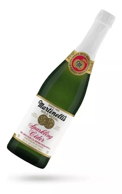 12 Botellas De 750ml De Jugo Espumoso De Manzana Martinellis