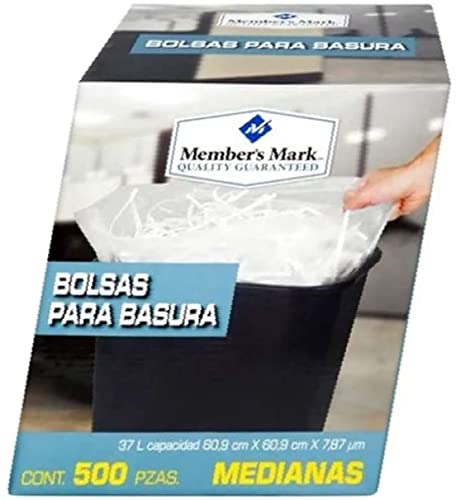 Member´s Mark - Bolsas para Basura Member's Mark Medianas con 500 Piezas (1-con 500 Piezas)