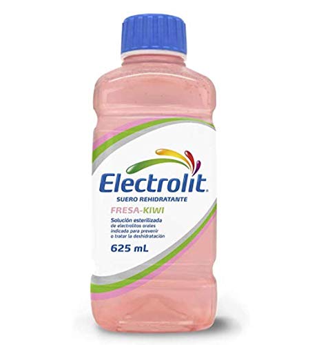 ELECTROLIT - Electrolit Sabor FRESA KIWI (12 frascos) Suero Rehidratante - 625 ml