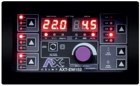 AXT - AXT-EM152 3 EN 1 SOLDADORA INVERSOR MICROALAMBRE, ELECTRODO Y TIG LIFT (3 EN 1)140A